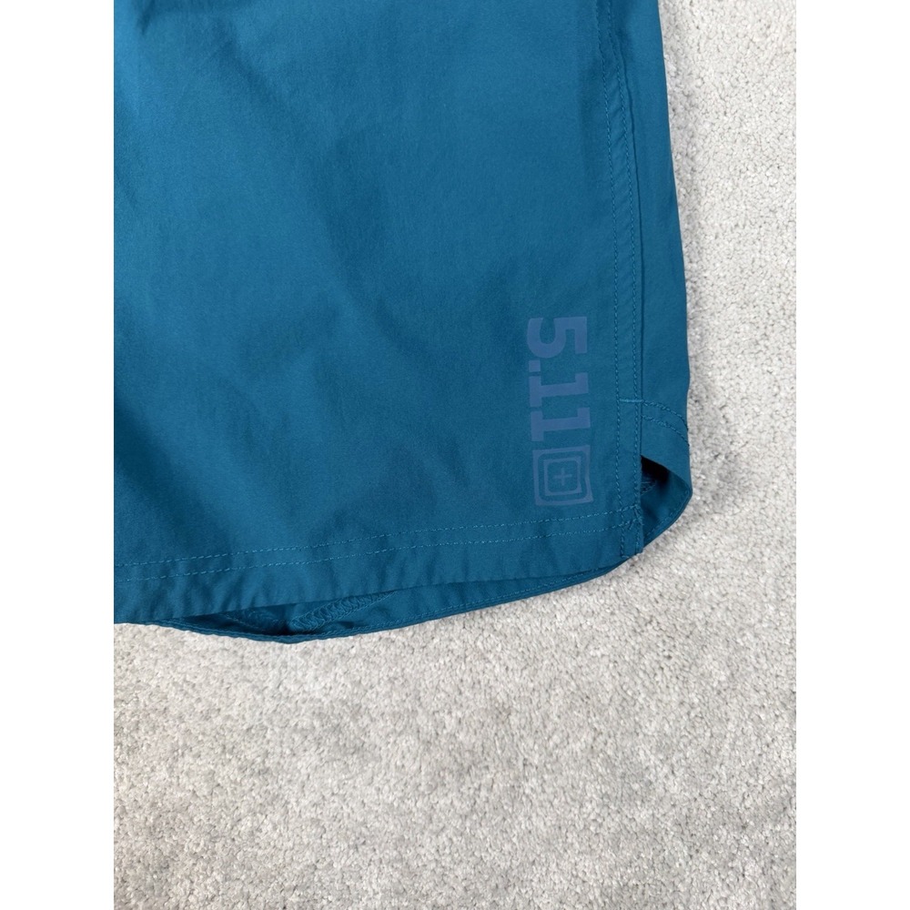 5.11 Tactical Men's PT-R Havoc Shorts Teal Training Athletic Gym Athletic L 8" - Picture 2 of 11